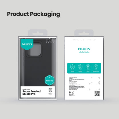 For Xiaomi 14T Pro NILLKIN Frosted Shield Pro PC + TPU Phone Case(Black) - 14T Pro Cases by NILLKIN | Online Shopping South Africa | PMC Jewellery | Buy Now Pay Later Mobicred