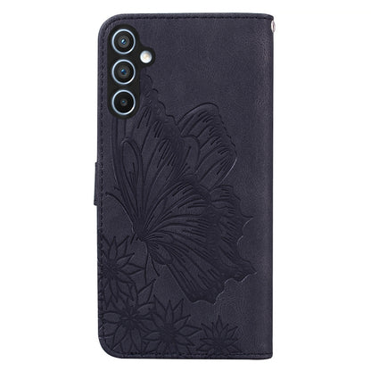 For Samsung Galaxy S25 5G Retro Skin Feel Butterflies Embossing Horizontal Flip Leather Phone Case(Black) - Galaxy S25 5G Cases by PMC Jewellery | Online Shopping South Africa | PMC Jewellery | Buy Now Pay Later Mobicred