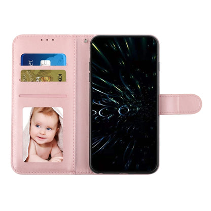 For Samsung Galaxy S25+ / S24+ 5G Stitching Calf Texture Buckle Leather Phone Case(Rose Gold) - Galaxy S25+ 5G Cases by PMC Jewellery | Online Shopping South Africa | PMC Jewellery | Buy Now Pay Later Mobicred