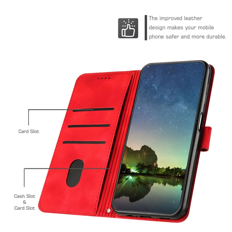 For Samsung Galaxy S25 Ultra 5G Dream Triangle Leather Phone Case with Long Lanyard(Red) - Galaxy S25 Ultra 5G Cases by PMC Jewellery | Online Shopping South Africa | PMC Jewellery | Buy Now Pay Later Mobicred