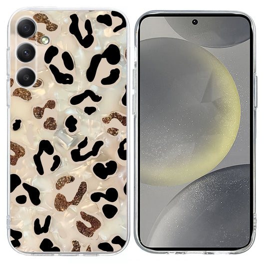 For Samsung Galaxy S25 5G Colorful Painting Pattern TPU Phone Case(Leopard) - Galaxy S25 5G Cases by PMC Jewellery | Online Shopping South Africa | PMC Jewellery | Buy Now Pay Later Mobicred