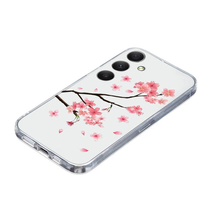 For Samsung Galaxy S25 5G Colorful Painting Pattern TPU Phone Case(Plum Blossom) - Galaxy S25 5G Cases by PMC Jewellery | Online Shopping South Africa | PMC Jewellery | Buy Now Pay Later Mobicred