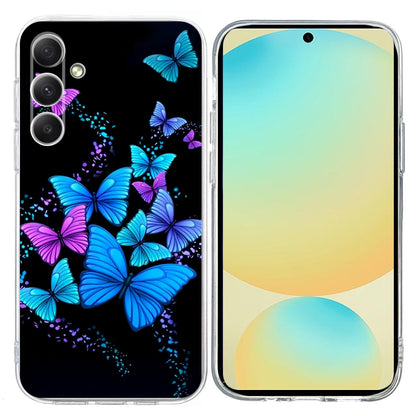 For Samsung Galaxy S25 FE 5G Colorful Painting Pattern TPU Phone Case(Color Butterflies) - Galaxy S25 5G Cases by PMC Jewellery | Online Shopping South Africa | PMC Jewellery | Buy Now Pay Later Mobicred