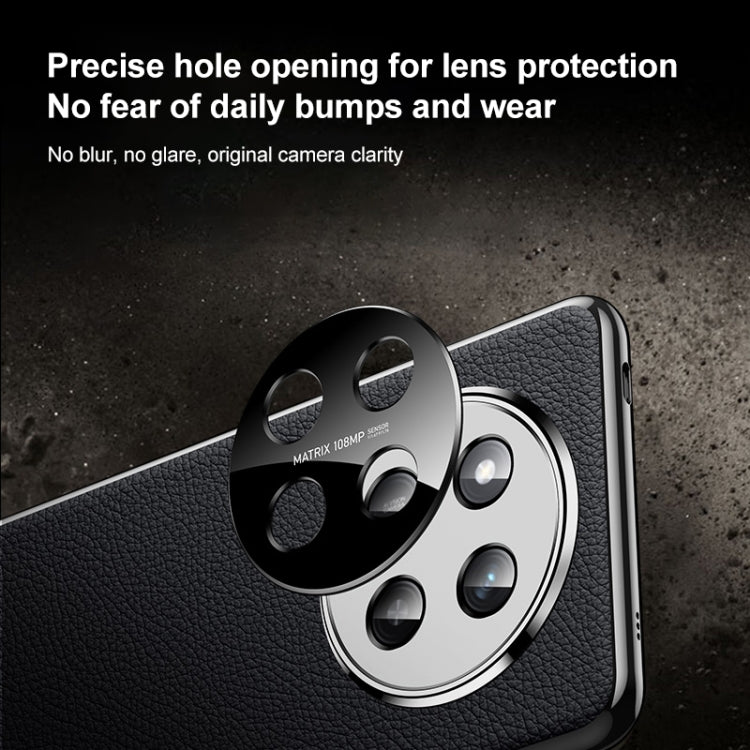 For Honor Magic7 Pro Genuine Leather PC Phone Case(Dark Purple) - Honor Cases by PMC TechLife | Online Shopping South Africa | PMC TechLife | Buy Now Pay Later Mobicred