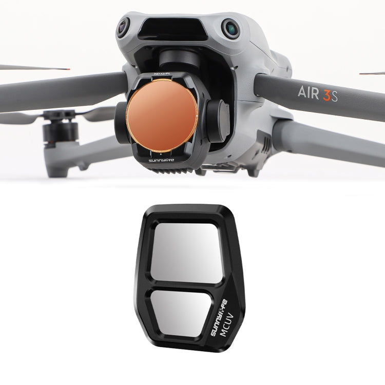 For DJI Air 3S Sunnylife Camera Lens Filter, Filter:MCUV - free shipping - PMC TechLife - Order now!