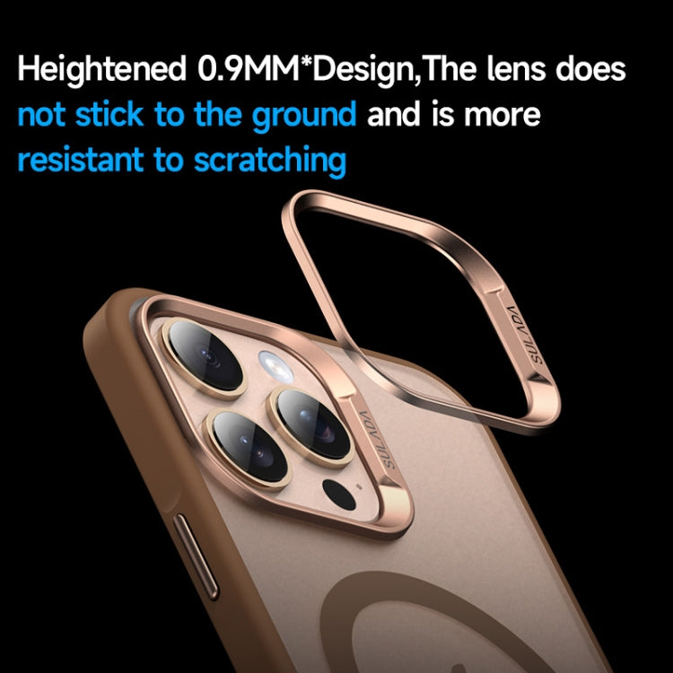 For iPhone 16 Plus SULADA Light Sand MagSafe Magnetic PC Hybrid TPU Phone Case(Grey) - free shipping - PMC Jewellery - Order now!