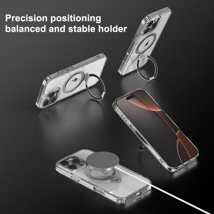 For iPhone 16 Plus SULADA Transparent MagSafe Magnetic Holder Phone Case - iPhone 16 Plus Cases by SULADA | Online Shopping South Africa | PMC Jewellery | Buy Now Pay Later Mobicred