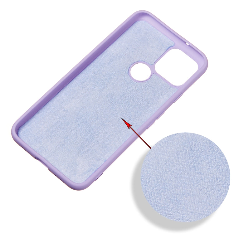 For Google Pixel 5 Pure Color Liquid Silicone Shockproof Full Coverage Case(Purple) - Google Cases by PMC Jewellery | Online Shopping South Africa | PMC Jewellery | Buy Now Pay Later Mobicred