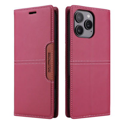 For iPhone 16 Pro GQUTROBE G01 RFID Anti-theft Leather Phone Case(Red) - iPhone 16 Pro Cases by GQUTROBE | Online Shopping South Africa | PMC Jewellery | Buy Now Pay Later Mobicred