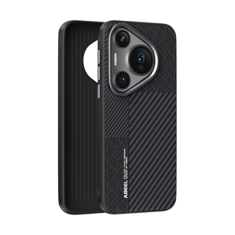 For Huawei Pura 70 Pro / 70 Pro+ ABEEL 6D Micro Relief MagSafe Magnetic Phone Case(Carbon Fiber Black) - Huawei Cases by PMC Jewellery | Online Shopping South Africa | PMC Jewellery | Buy Now Pay Later Mobicred