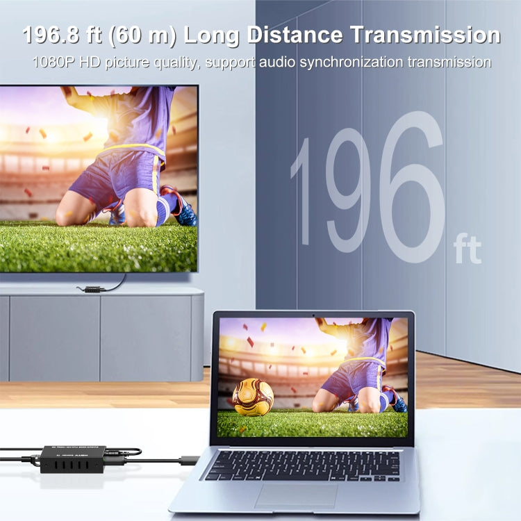 60m HDTV RJ45 Network Cable Extender, Plug:EU Plug - Amplifier by PMC TechLife | Online Shopping South Africa | PMC TechLife | Buy Now Pay Later Mobicred