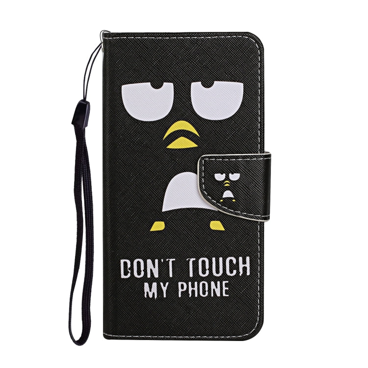 For Samsung Galaxy S25+ 5G Colored Drawing Pattern Leather Phone Case(Penguin) - Galaxy S25+ 5G Cases by PMC Jewellery | Online Shopping South Africa | PMC Jewellery | Buy Now Pay Later Mobicred