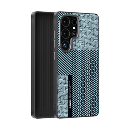 For Samsung Galaxy S25 Ultra 5G ABEEL 6D Micro Relief MagSafe Magnetic Phone Case(Carbon Fiber Blue) - Galaxy S25 Ultra 5G Cases by PMC Jewellery | Online Shopping South Africa | PMC Jewellery | Buy Now Pay Later Mobicred