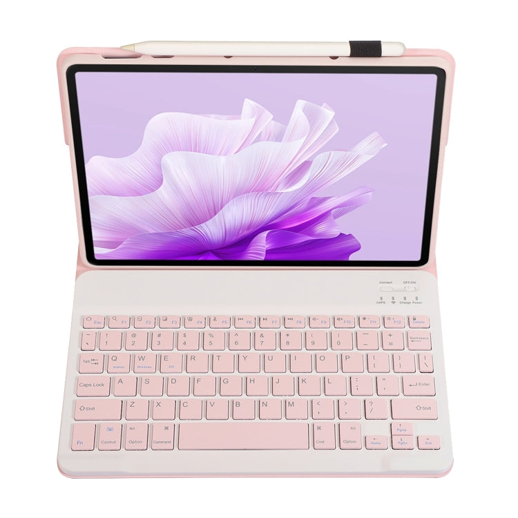 For Huawei MatePad 11.5 S 2024 AH20 Ultra-thin Detachable Bluetooth Keyboard Leather Tablet Case(Pink White) - free shipping - PMC Jewellery - Order now!
