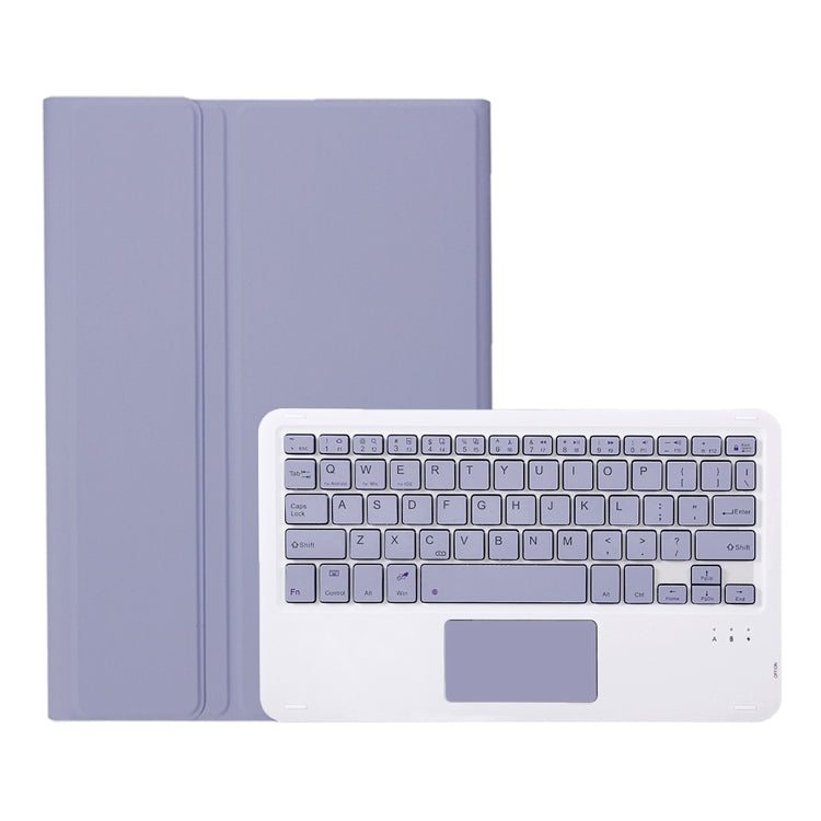 For Huawei MatePad SE 10.4 AH13-A Ultra-thin Detachable Bluetooth Keyboard Leather Tablet Case with Touchpad(Lavender White) - free shipping - PMC Jewellery - Order now!
