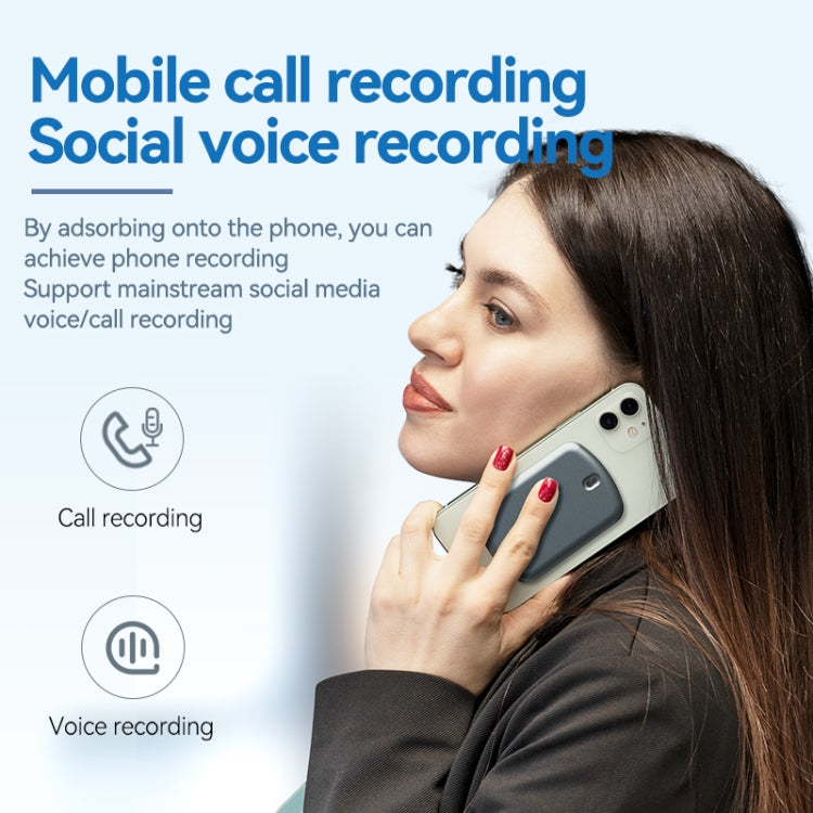 A1A Strong Magnetic Mobile Call Voice Recorder APP Recording Version, Memory:32GB(Black) - Recording Pen by PMC TechLife | Online Shopping South Africa | PMC TechLife | Buy Now Pay Later Mobicred