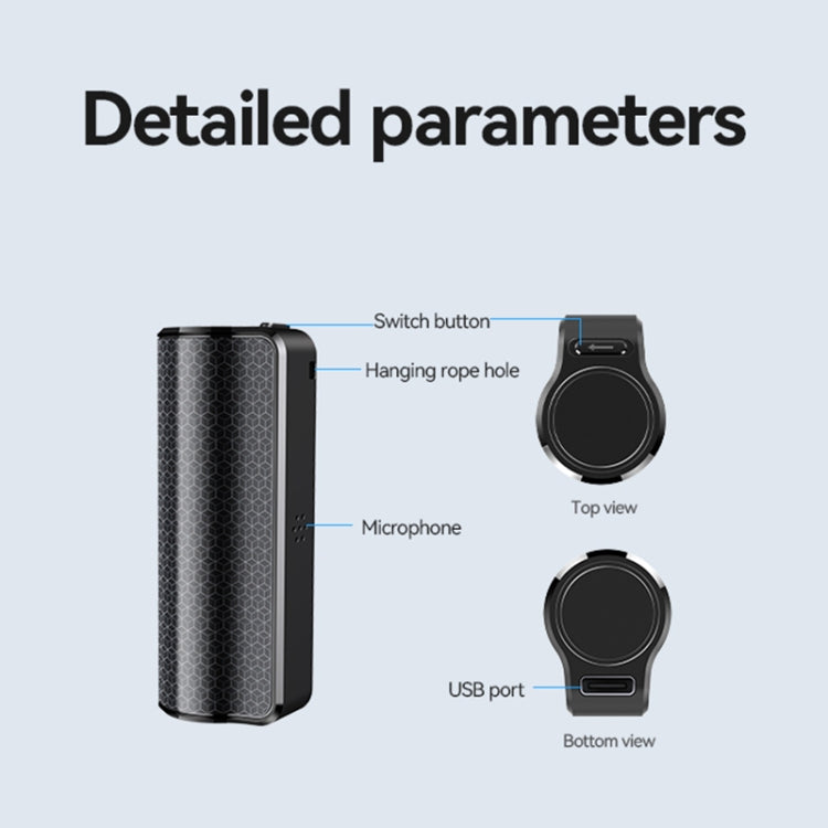 Q70A Magnetic Noise Reduction Voice Recording Pen Support APP Control, Memory:32GB(Black) - Recording Pen by PMC TechLife | Online Shopping South Africa | PMC TechLife | Buy Now Pay Later Mobicred