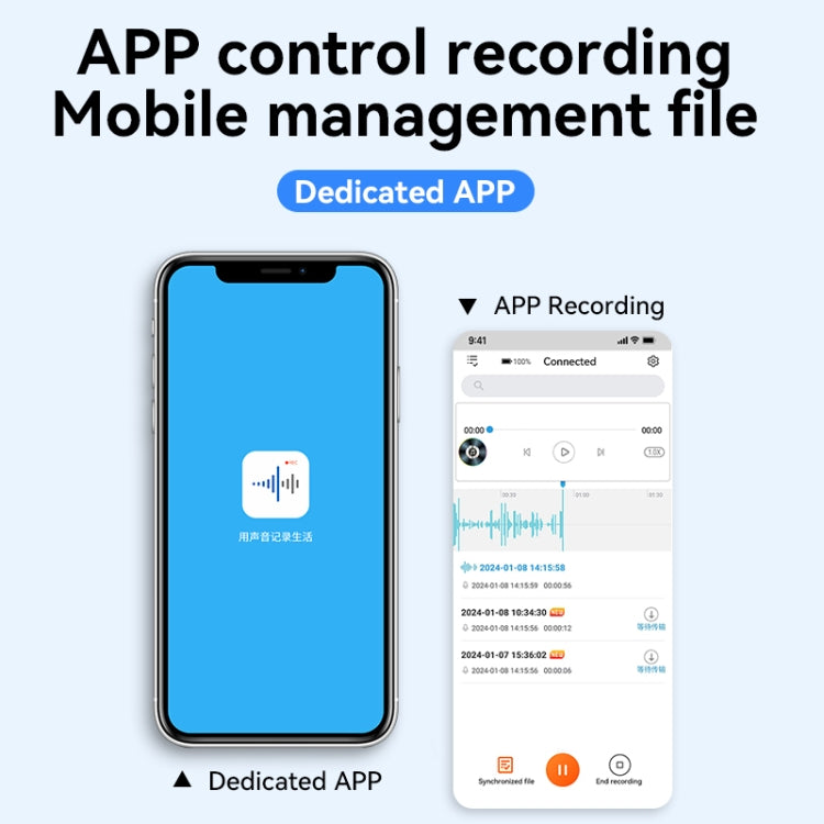 Q61A Ultra-thin HD Noise Reduction Voice Recording Pen Support APP Control, Memory:64GB(Black) - Recording Pen by PMC TechLife | Online Shopping South Africa | PMC TechLife | Buy Now Pay Later Mobicred