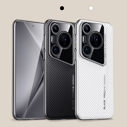 For Huawei Pura 70 Carbon Fiber Texture PC Phone Case(White) - Huawei Cases by PMC Jewellery | Online Shopping South Africa | PMC Jewellery | Buy Now Pay Later Mobicred