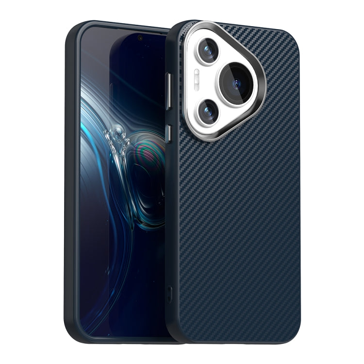 For Huawei Pura 70 Pro+ Carbon Fiber Series IMD Phone Case(Blue) - Huawei Cases by PMC Jewellery | Online Shopping South Africa | PMC Jewellery | Buy Now Pay Later Mobicred