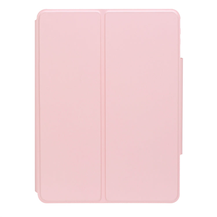 For iPad Pro 11 2024 L13-B 360 Rotation Acrylic Transparent Bluetooth Keyboard Leather Case(Pink) - For iPad Pro by PMC Jewellery | Online Shopping South Africa | PMC Jewellery | Buy Now Pay Later Mobicred