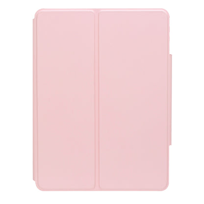 For iPad Pro 11 2024 YL13 360 Rotation Acrylic Transparent Round Keycap Bluetooth Keyboard Leather Case(Pink) - For iPad Pro by PMC Jewellery | Online Shopping South Africa | PMC Jewellery | Buy Now Pay Later Mobicred