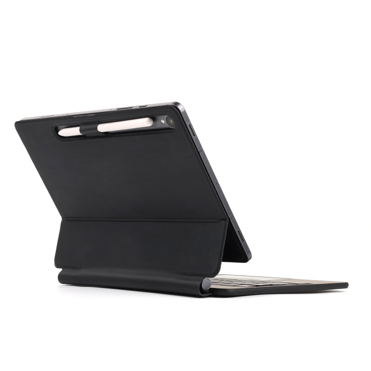 For Samsung Galaxy Tab S10+ / S9 FE+ P810 Magnetic Bluetooth Keyboard Leather Tablet Case(Black) - Samsung Keyboard by PMC Jewellery | Online Shopping South Africa | PMC Jewellery | Buy Now Pay Later Mobicred