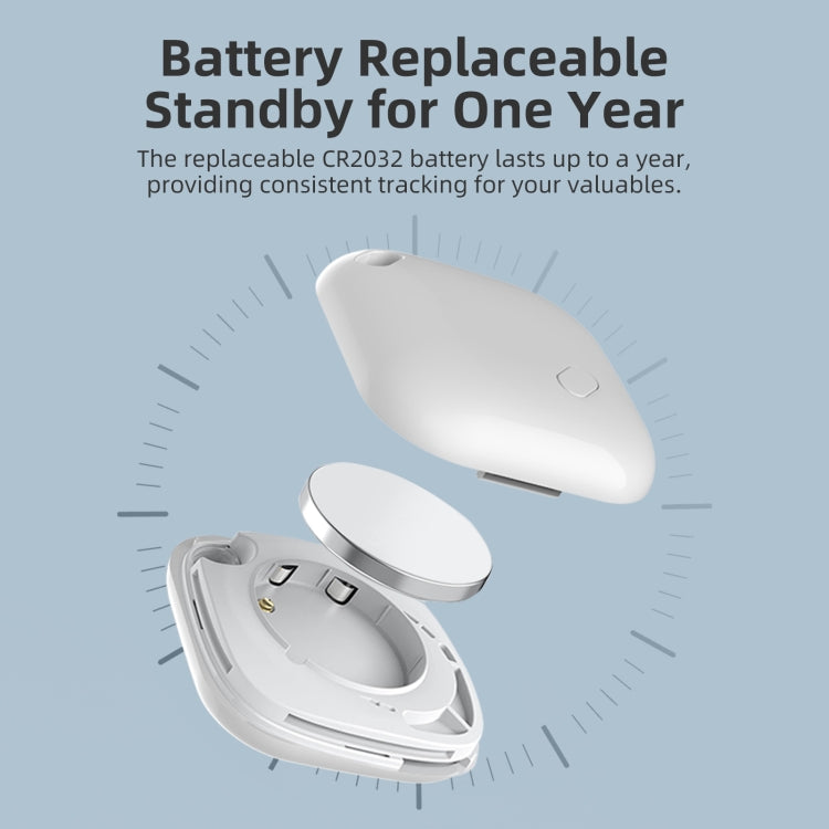 F2 Global Location Tracker Anti-lost Device(White) - Personal Tracker by PMC Jewellery | Online Shopping South Africa | PMC Jewellery | Buy Now Pay Later Mobicred