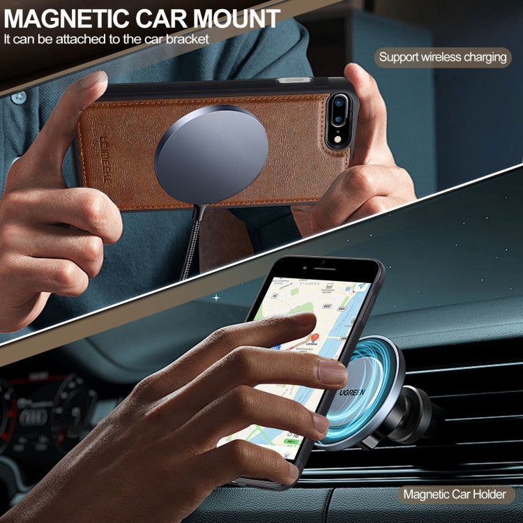 For iPhone 16e LC.IMEEKE Magsafe Phone Case(Brown) - free shipping - PMC TechLife - Order now!