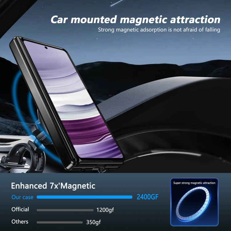 For Huawei Mate X5 Gold Medal Rotating Folding Series Ring Holder Phone Case(Black) - Huawei Cases by PMC TechLife | Online Shopping South Africa | PMC TechLife | Buy Now Pay Later Mobicred