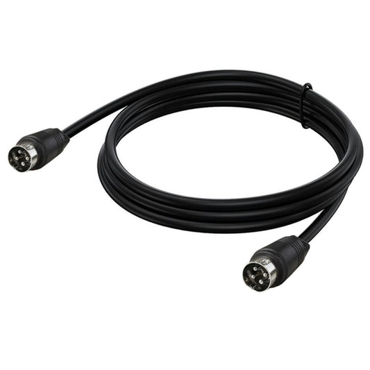 MD DIN 4 Pin Male to Male AC/DC Power Audio Adapter Cable, Length:5m(Black) - Microphone Audio Cable & Connector by PMC Jewellery | Online Shopping South Africa | PMC Jewellery | Buy Now Pay Later Mobicred