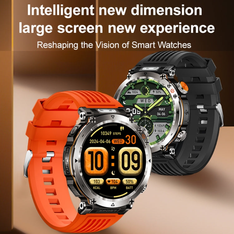 HT30 1.7 inch IP68 Waterproof Silicone Band Smart Watch, Support Flashlight / Banknote Detector Light / Compass(Blue) - free shipping - PMC TechLife - Order now!