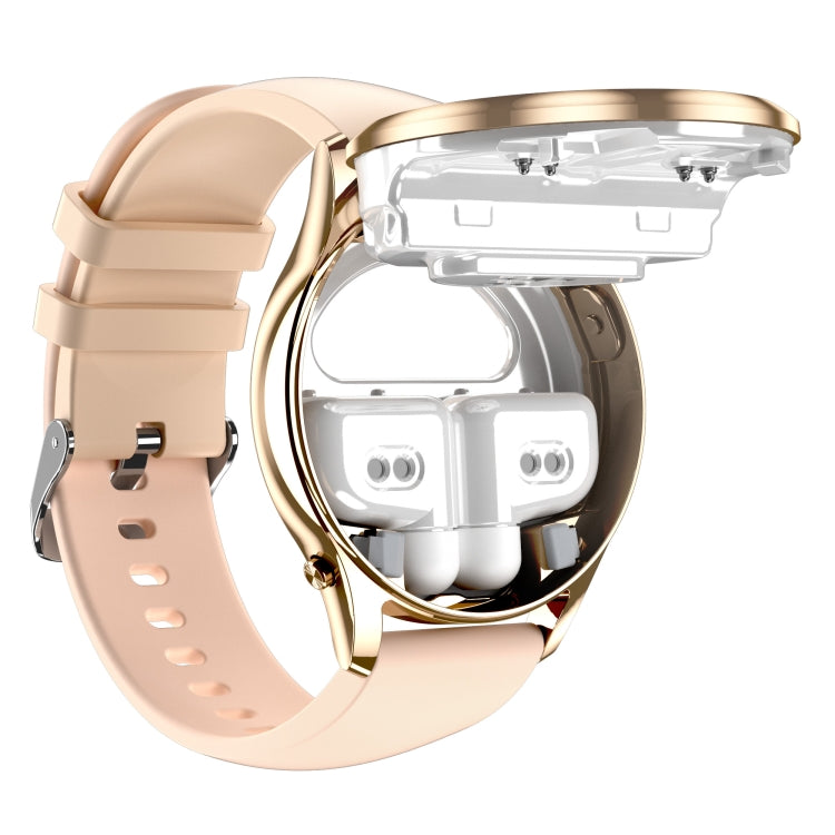 X17 mini 1.27 inch IP67 Waterproof 2 in 1 Bluetooth Earphone Smart Watch(Gold) - Smart Wristbands by PMC TechLife | Online Shopping South Africa | PMC TechLife | Buy Now Pay Later Mobicred
