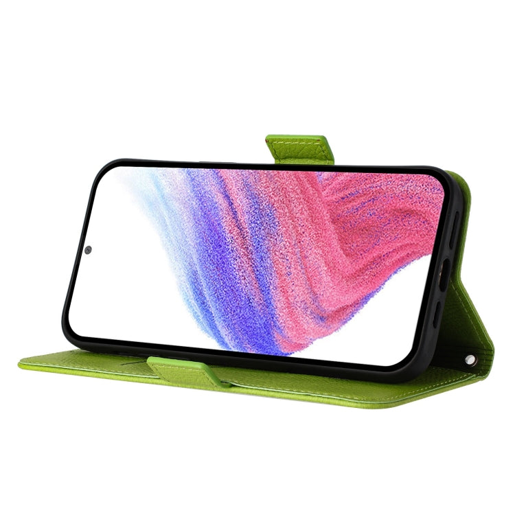 For Doogee N55 Plus Embossed Rose RFID Anti-theft Leather Phone Case(Green) - More Brand by PMC TechLife | Online Shopping South Africa | PMC TechLife | Buy Now Pay Later Mobicred