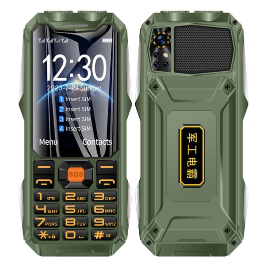 Q9-1 4G Elder Keypad Rugged Phone, 3.5 inch, 4500mAh, 21 Keys, SOS, FM, Network: 4G, Dual SIM(Green) - Others by PMC Jewellery | Online Shopping South Africa | PMC Jewellery | Buy Now Pay Later Mobicred