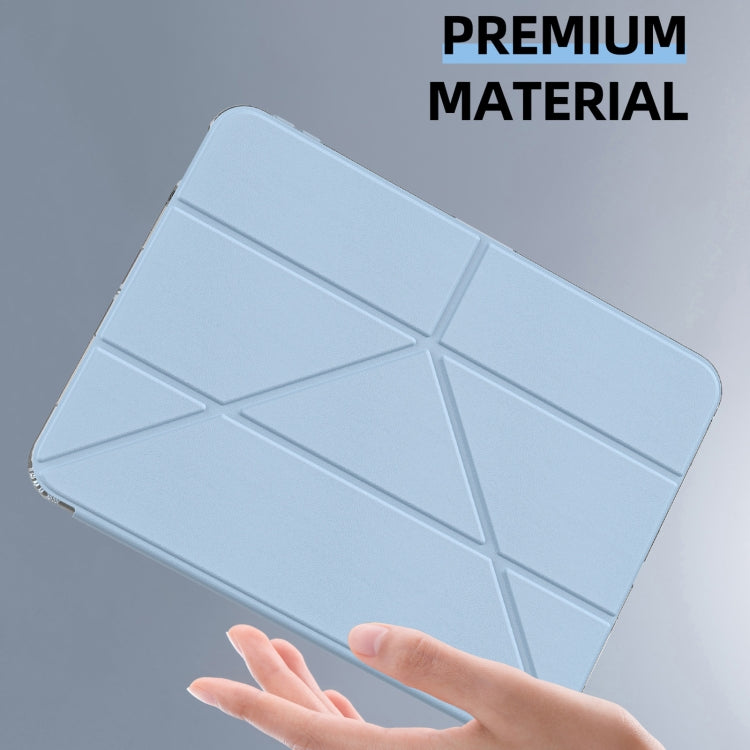For iPad Pro 11 2024 mutural Y-Shape Deformation Leather Tablet Case(Navy Blue) - free shipping - PMc TechLife - Order now!
