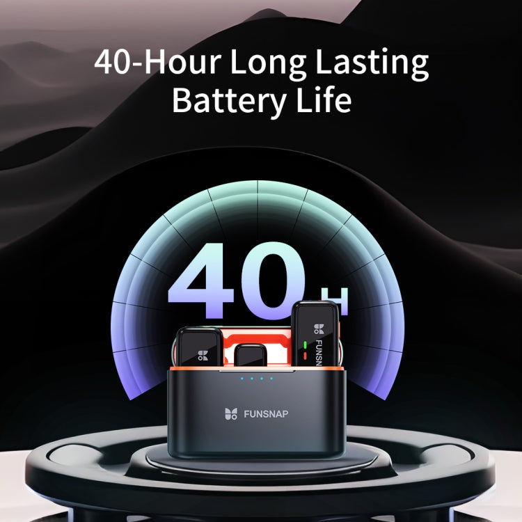 FUNSNAP S6 Lavalier Wireless Microphone, 8 Pin RX + 1 TX - Microphone by FUNSNAP | Online Shopping South Africa | PMC TechLife | Buy Now Pay Later Mobicred