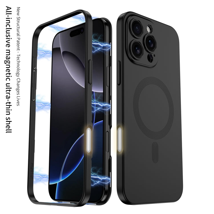 For iPhone 16 Pro Max GKK MagSafe Full Coverage Phone Case(Black) - iPhone 16 Pro Max Cases by GKK | Online Shopping South Africa | PMC Jewellery | Buy Now Pay Later Mobicred