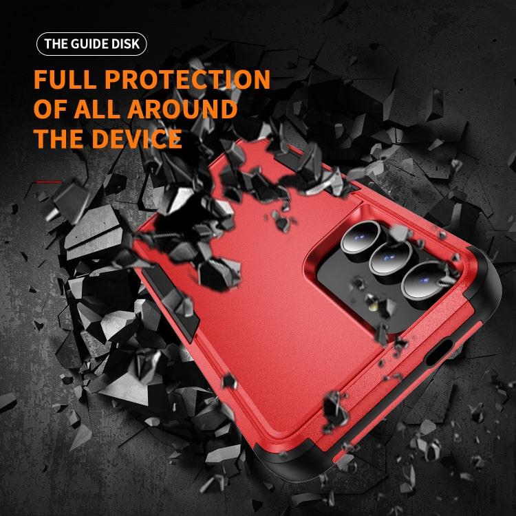 For Samsung Galaxy S25+ 5G TPU + PC Shockproof Protective Phone Case(Red + Black) - Galaxy S25+ 5G Cases by PMC Jewellery | Online Shopping South Africa | PMC Jewellery | Buy Now Pay Later Mobicred