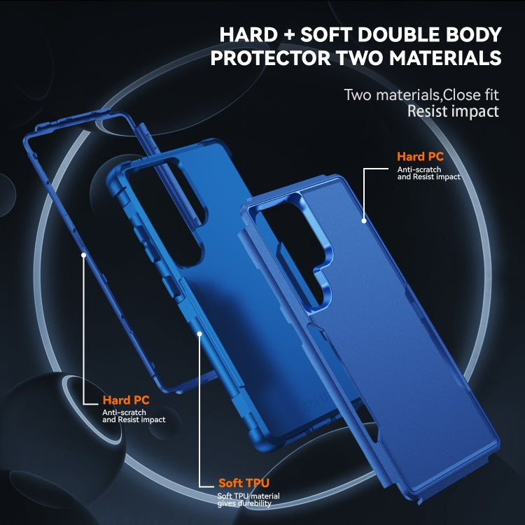 For Samsung Galaxy S25 Ultra 5G TPU + PC Shockproof Protective Phone Case(Royal Blue) - free shipping - PMC Jewellery - Order now!