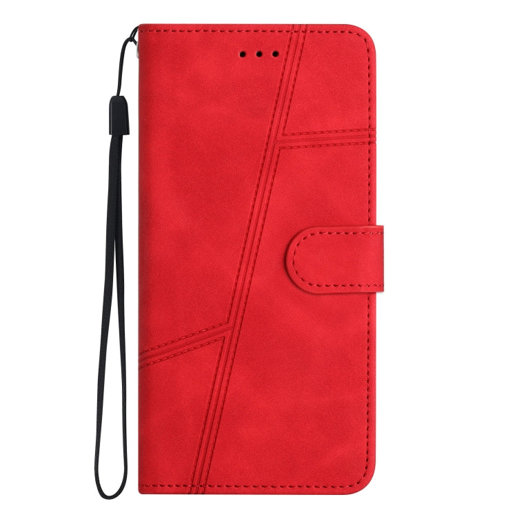 For Samsung Galaxy S25+ 5G Skin-feel Stitching Leather Phone Case(Red) - Galaxy S25+ 5G Cases by PMC Jewellery | Online Shopping South Africa | PMC Jewellery | Buy Now Pay Later Mobicred