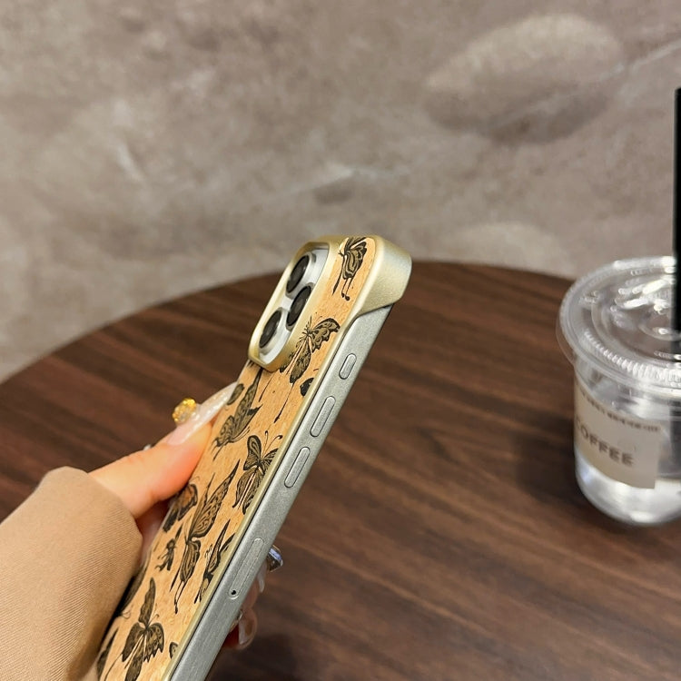 For iPhone 16 Denior A18 WoodenPaint MagSafe Phone Case(Tree Pattern) - iPhone 16 Cases by Denior | Online Shopping South Africa | PMC Jewellery | Buy Now Pay Later Mobicred