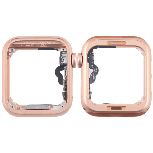 For Apple Watch Series 4 44MM LTE Aluminium Alloy Middle Frame Bezel Plate with Crown Spin Axis Flex Cable(Gold) - Middle Frame by PMC Jewellery | Online Shopping South Africa | PMC Jewellery | Buy Now Pay Later Mobicred