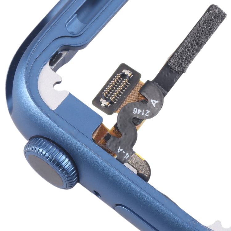 For Apple Watch Series 7 45MM LTE Aluminium Alloy Middle Frame Bezel Plate with Crown Spin Axis Flex Cable(Blue) - Middle Frame by PMC TechLife | Online Shopping South Africa | PMC TechLife | Buy Now Pay Later Mobicred