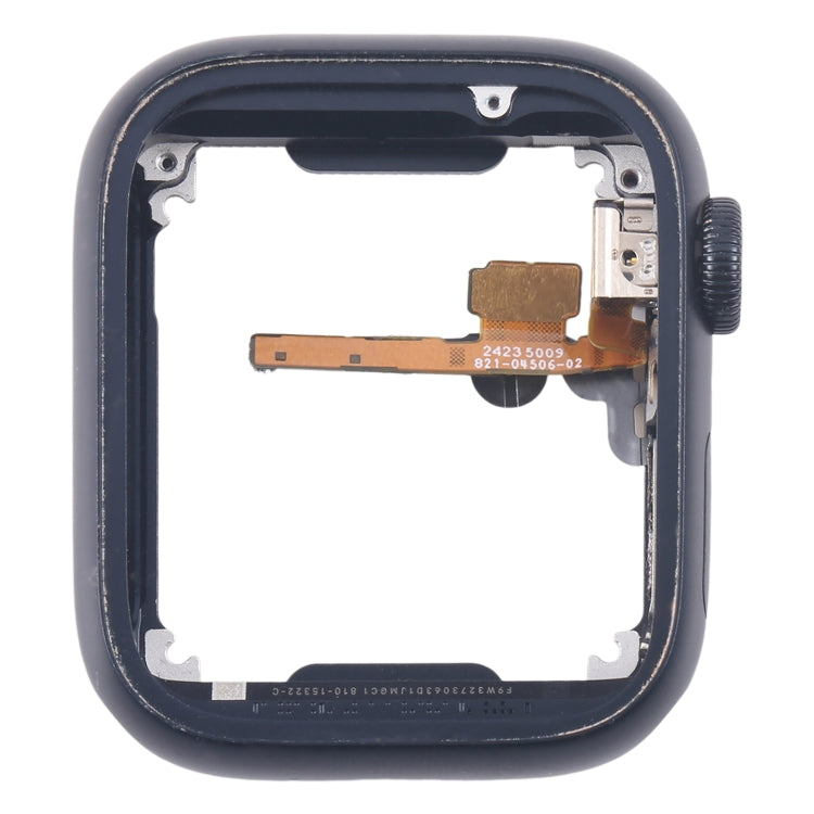 For Apple Watch Series 7 / 8 / 9 45MM GPS Aluminium Alloy Middle Frame Bezel Plate with Crown Spin Axis Flex Cable(Midnight) - Middle Frame by PMC Jewellery | Online Shopping South Africa | PMC Jewellery | Buy Now Pay Later Mobicred