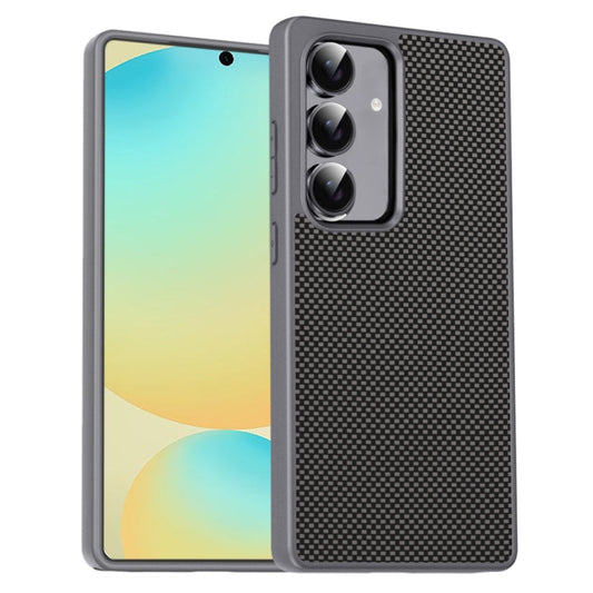 For Samsung Galaxy S25+ 5G Pita Series TPU + PC Texture Phone Case(Grey) - Galaxy S25+ 5G Cases by PMC Jewellery | Online Shopping South Africa | PMC Jewellery | Buy Now Pay Later Mobicred