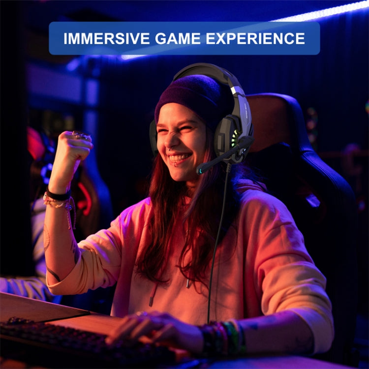 KOTION EACH G9000 Plus On-Ear Gaming Headset with Mic, Length: About 2.1m(Black) - Multimedia Headset by KOTION EACH | Online Shopping South Africa | PMC TechLife | Buy Now Pay Later Mobicred