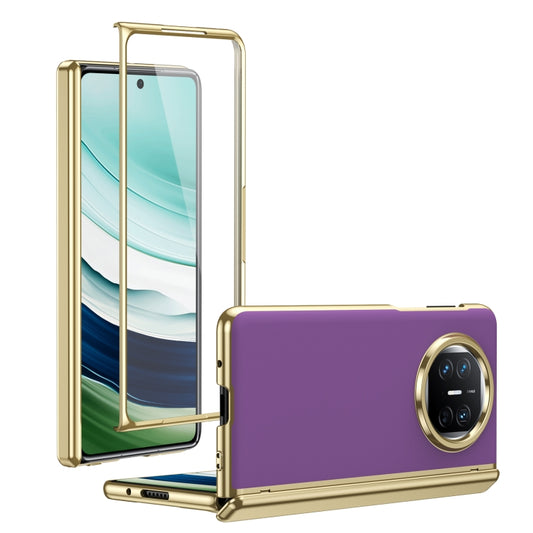 For Huawei Mate X5 Integrated AG Frosted Vacuum Plating Phone Case(Purple) - Huawei Cases by PMC Jewellery | Online Shopping South Africa | PMC Jewellery | Buy Now Pay Later Mobicred