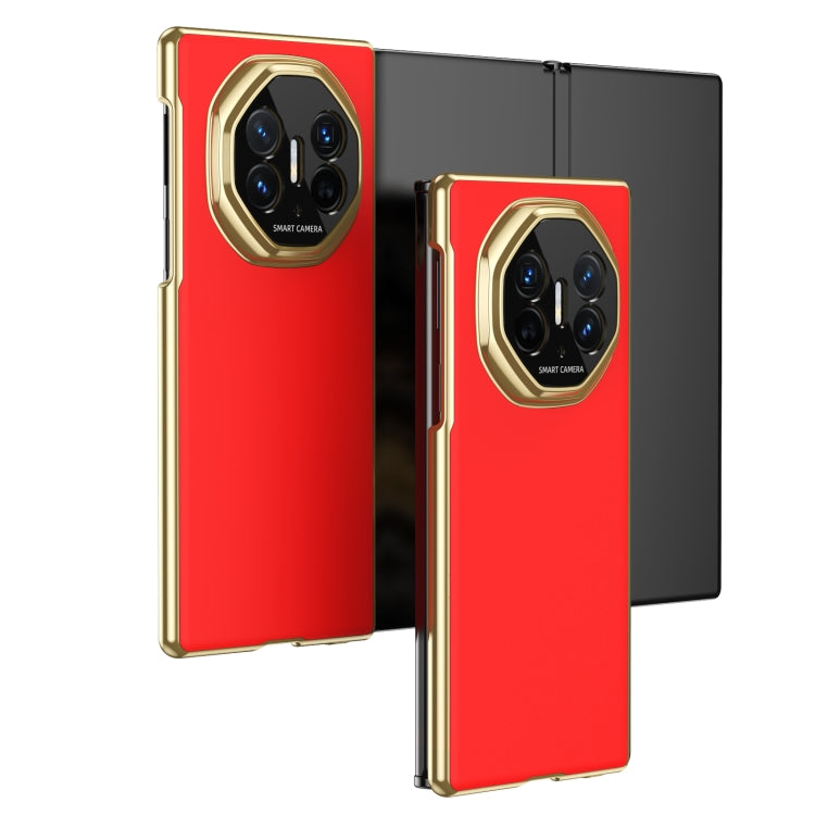 For Huawei Mate XT Ultimate Design Integrated AG Frosted Vacuum Plating Phone Case(Red) - Huawei Cases by PMC TechLife | Online Shopping South Africa | PMC TechLife | Buy Now Pay Later Mobicred