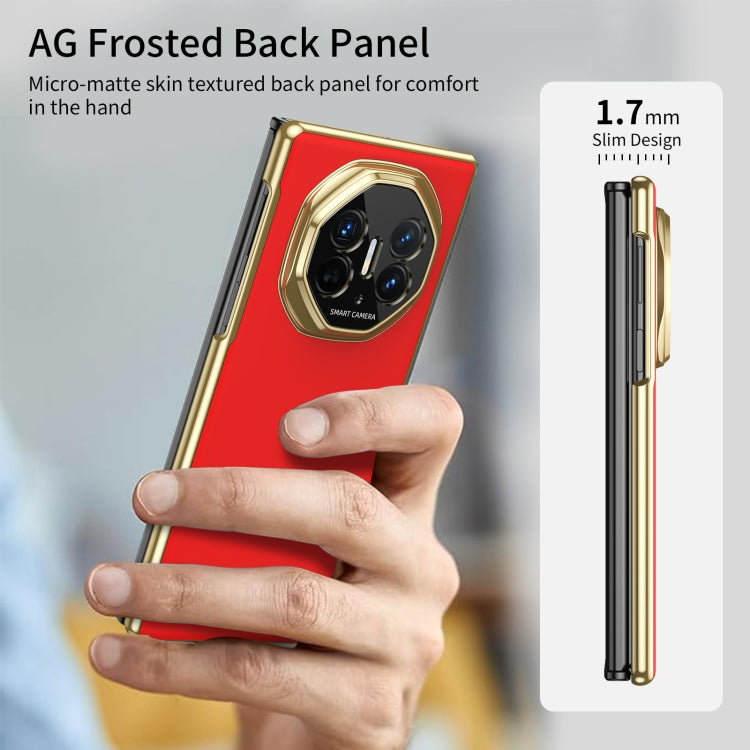 For Huawei Mate XT Ultimate Design Integrated AG Frosted Vacuum Plating Phone Case(Red) - Huawei Cases by PMC TechLife | Online Shopping South Africa | PMC TechLife | Buy Now Pay Later Mobicred